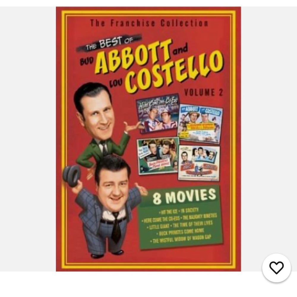 # 0677+ The Best of Abbott and Costello Volume 2 DVD